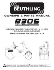 NEW BEUTHLING B305 Owner's & Parts Manual