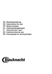 Bauknecht 859991557850 Instructions For Use Manual