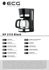 ECG KP 2115 Black Instruction Manual
