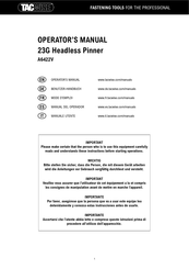 tacwise A6422V Operator's Manual