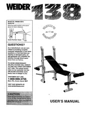 Weider WEBE13872 User Manual