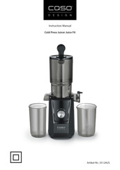 CASO DESIGN 3512AUS Instruction Manual