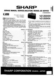 Sharp VZ-2000H Service Manual