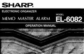 Sharp EL-6082 Operation Manual