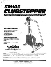 Weider CLUBSTEPPER SM10E Owner's Manual