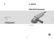 Bosch Professional GWS 850 Original Instructions Manual