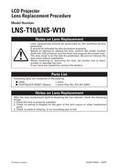 Casio LNS-T10 Replacement Procedure