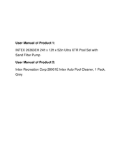 Intex 28001E Owner's Manual