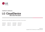 LG CloudDevice 24CR670W Owner's Manual