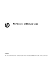 HP Pavilion x360 15 Maintenance And Service Manual