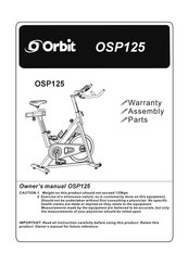 Orbit OSP125 Owner's Manual