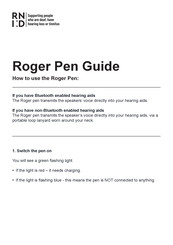 Phonak Roger Pen Manual