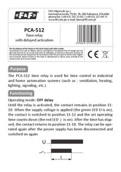 F&F PCA-512 Quick Start Manual