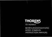 THORENS TD 145 MKII Instruction Manual