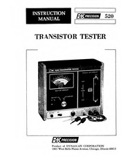 Bk Precision 520 Instruction Manual