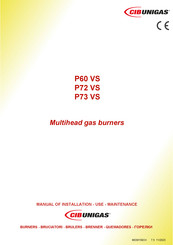 CIB UNIGAS P72 VS Manual Of Installation - Use - Maintenance