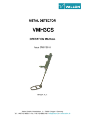 Vallon VMH3CS Operation Manual