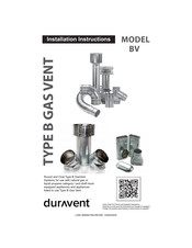 Duravent BV Installation Instructions Manual