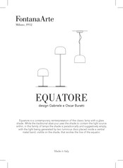 FontanaArte EQUATORE Manual