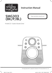 The Singing Machine SMG303 BL Instruction Manual