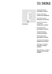 Siedle BTC 850-02 Product Information