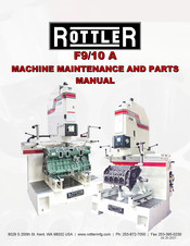 Rottler F9A Maintenance And Parts Manual