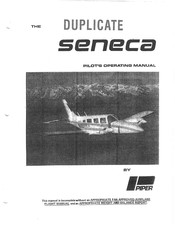 Piper seneca 1972 Pilots Operating Manual