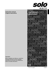 Solo 69 00 715 Instruction Manual