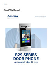 Akuvox R29C Administrator's Manual