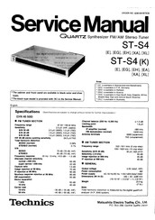 Technics QUARTZ ST-S4K Service Manual