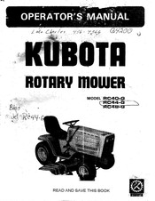 Kubota RC44-G Operator's Manual