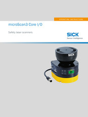 SICK microScan3 Core I/O Operating Instructions Manual