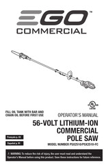 EGO PSX2510-FC Operator's Manual