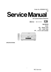Technics SA-DA10 Service Manual