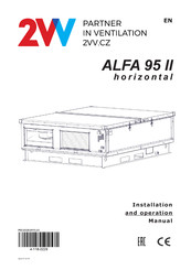 2VV ALFA 95 II vertical Installation And Operation Manual