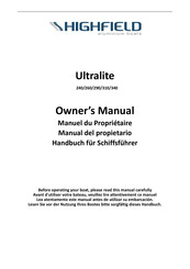 Highfield Ultralite 290SS Owner's Manual