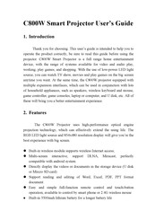 TouMei C800i User Manual