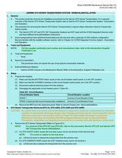 Garmin GTX Series Removal/Installation Instructions