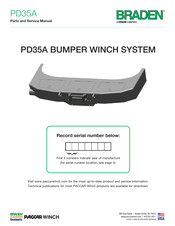 Paccar BRADEN PD35A Parts And Service Manual