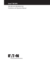 Eaton 93E-400/400 Installation And Operation Manual