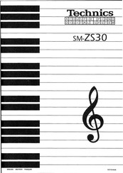 Technics SM-ZS30 User Manual