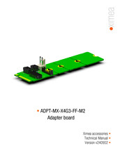 XIMEA ADPT-MX-X4G3-FF-M2 Technical Manual