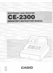 Casio CE-2300 Operator's Instruction Manual