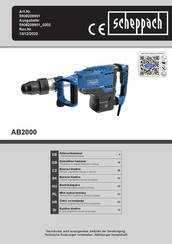 Scheppach AB2000 Instruction Manual
