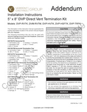 Vermont Castings DVP-RVTM Installation Instructions Manual