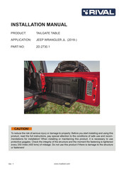 Rival 2D.2730.1 Installation Manual