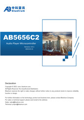 Bluetrum Technology AB5656C2 Manual