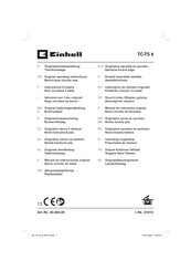 EINHELL TC-TS 8 Operating Instructions Manual