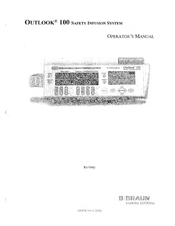B. Braun Outlook 100 Operator's Manual