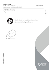 Lenord+Bauer MiniCODER Operating Instructions Manual